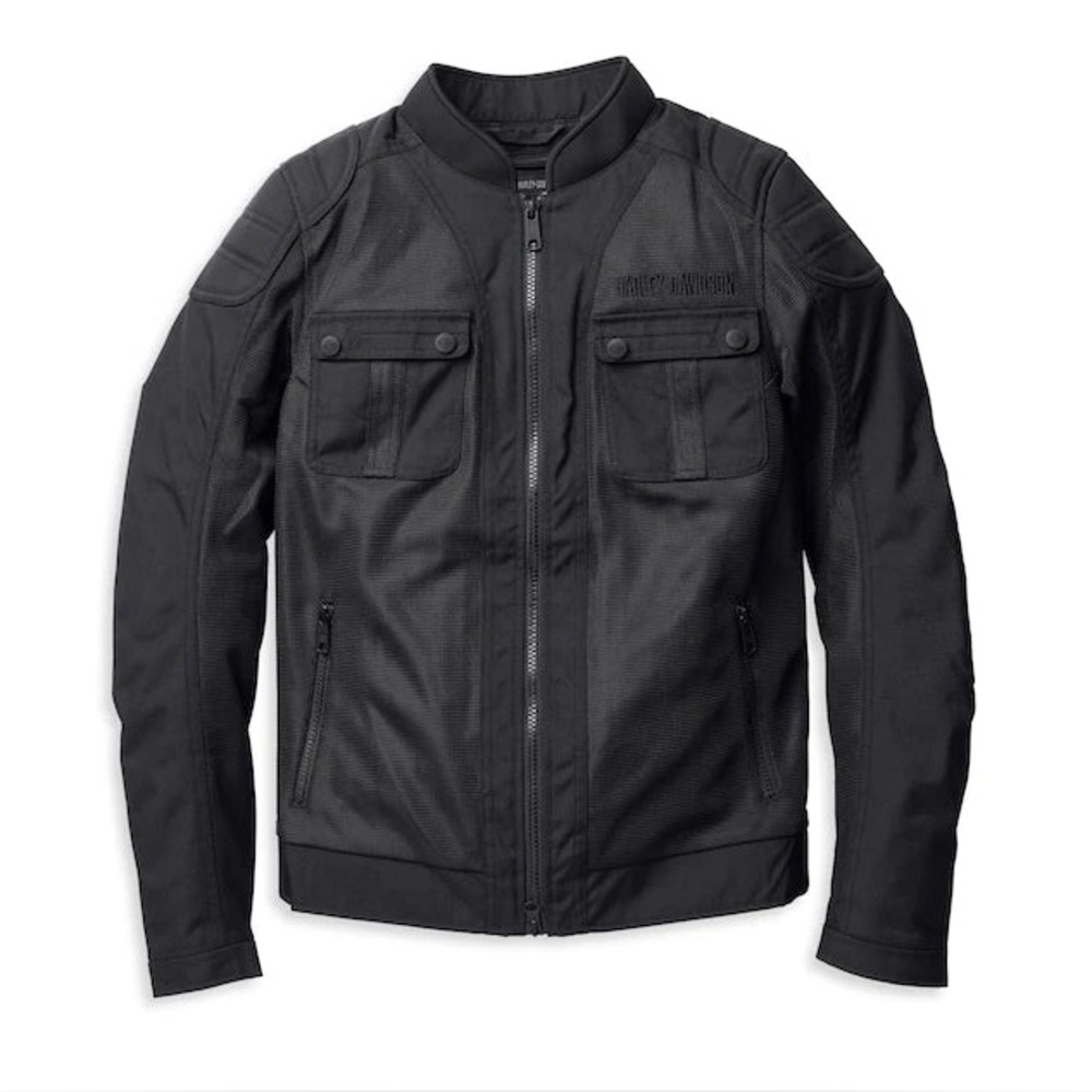 Harley-Davidson® Women's Mixed Media Mesh Jacket Zip-out Liner Black size 2W NWT